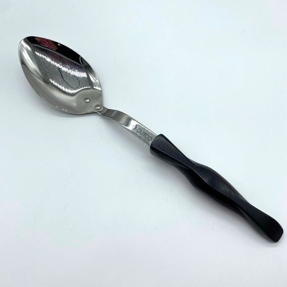 Cutco Metal Serving Spoon Vintage Kitchen Utensil Swirl Handle Stainless Steel - Picture 1 of 7